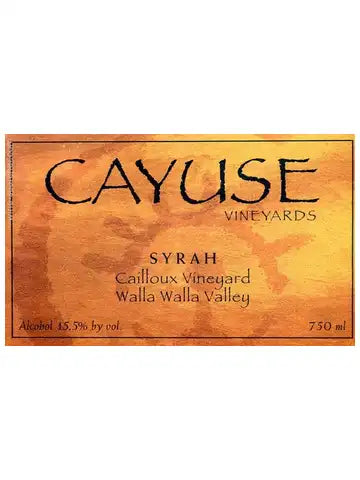 Cayuse Cailloux Syrah Washington Walla Walla Valley 2022