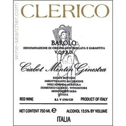 Domenico Clerico Barolo Ciabot Mentin Ginestra Nebbiolo Piedmont Italy 2018