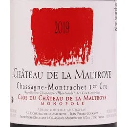 Chateau de la Maltroye Chassagne-Montrachet Rouge, 1er Cru, Maltroye Monopole FR 2018