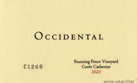 Occidental Pinot Noir Running Fence Cuvee Catherine Sonoma Coast CA 2022