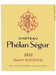 Chateau Phelan Segur Bordeaux blend Bordeaux Saint-Estephe 2022