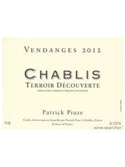 Patrick Puize Chablis Terrior de Decouverte Burgundy France 2023