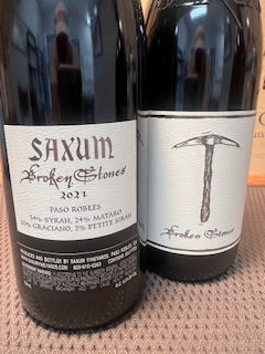 Saxum 'Broken Stones', Rhone Blend Paso Robles CA 2021