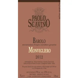 Paulo Scavino Barolo Monvigliero Piedmont Italy 2018