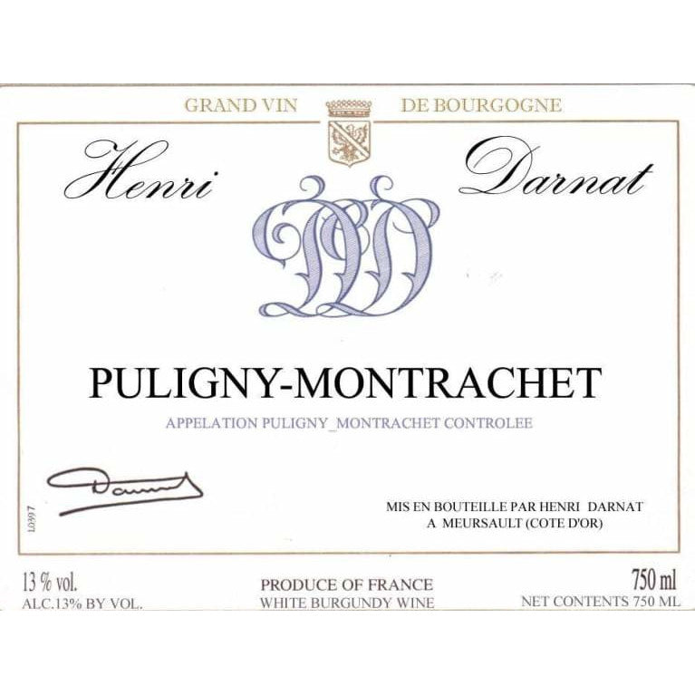 Domaine Henri Darnat Puligny-Montrachet Chardonnay France Cote de Beaune 2014