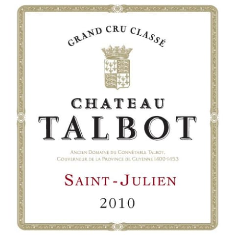Chateau Talbot Bordeaux Saint-Julien 2019