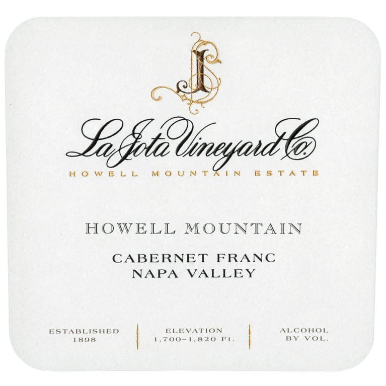 La Jota Cabernet Franc Napa Howell Mountain 2013