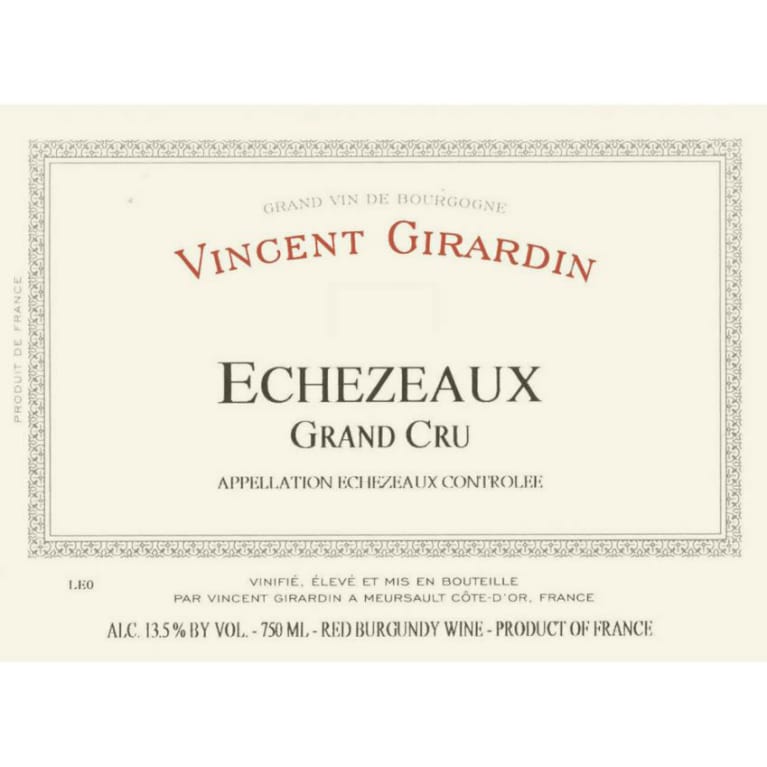 Vincent Girardin Echezeaux Pinot Noir Burgundy 2005