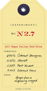 Ovid Experiment N 2.7 Proprietary Red Blend California Napa Valley 2017