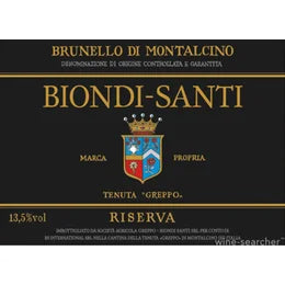 Biondi-Santi Greppo Brunello di Montalcino  Riserva DOCG Italy 2011
