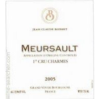 Jean-Claude Boisset Mersault Charmes Chardonnay Burgundy Cote de Beaune 2006
