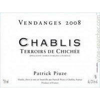 Patrick Puize Chablis Terrior de Chichee Burgundy France 2018