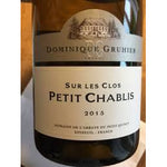 Domaine Dominique Gruhier Petit Chablis Sur Les Clos Chardonnay France Burgundy 2012