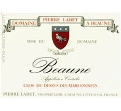 Domaine Pierre Labet Beaune Clos du dessus Marconnets Pinot Noir Burgundy 2016