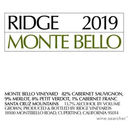 Ridge Estate Monte Bello Santa Cruz Mountain California 2019