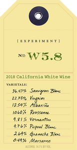 Ovid Experiment W 5.8 Proprietary White Blend California Napa Valley 2018