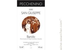 Pecchenino Barolo San Giuseppe Nebbiolo Italy Piedmont 2016