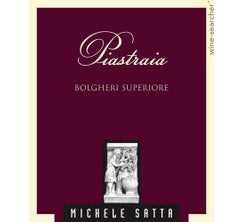 Michele Satta 'Piastraia'  Bolgheri Superiore Tuscany Italy 2017 3L