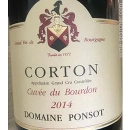 Domaine Ponsot Corton 'Cuvee du Bourdon' Cote de Beaune FR 2016