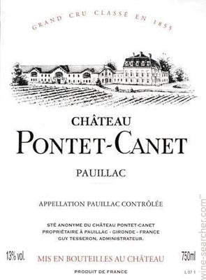 Chateau Pontet-Canet Bordeaux blend Bordeaux Pauillac 2018