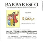 Produttori del Barbaresco Rabaja Riserva DOCG Nebbiolo Italy Piedmont 2017