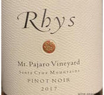 Rhys Mt Pajaro Pinot Noir Santa Cruz Mountain California 2018