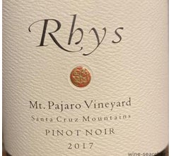 Rhys Mt Pajaro Pinot Noir Santa Cruz Mountain California 2018