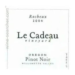 Le Cadeau Vineyard Rocheux Pinot Noir, Willamette Valley, OR 2018