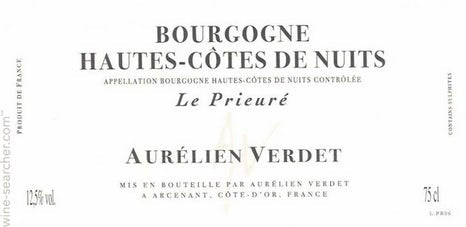 Domaine Aurelien Verdet, Bourgogne Hauts-Cote de Nuits Le Prieure , Burgundy FR 2018